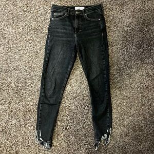 Gray Topshop Jamie Jeans